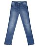 Tiny Girl Mild Wash Distress Detailed Jeans - Light Blue