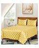 Saral Home Tangier Soft Satin Weave 100% Cotton 300 Self Pattern Bed Sheet in Size King 1 with Pillow Cover - Multicolor
