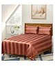 Saral Home Dhari Soft Satin Weave 100% Cotton 300 Self Pattern Bed Sheet in Size Queen  with Pillow Cover - Multicolor