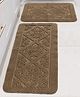Saral Home KAKU Cotton Antiskid Bath Mat & Runner(45x65, 45x100 cm)