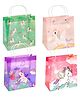 FunBlast Unicorn Theme PVC Hand Bags with Handle for Gifting Pack of 4  Multicolor