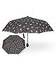 Free-size Umbrella With Dog Print - Black