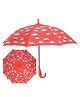Free-size Umbrella With Bear Print - Red