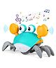 Kipa Crawling Crab Baby Musical Toy: LED Lights, Rechargeable Battery, Interactive Learning for Kids - (Color May Vary)