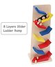WudnKrafts Wooden Slider Slippery Car Racing Track Toy | Kids Car Game for Hand-Eye Coordination 3Y+ - MultiColor