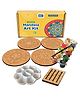 Mini Leaves Diwali Rangoli Kit Mandala Art and Craft Advanced Kit Set of 4