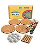 Mini Leaves Rangoli Mandala DIY Art Kit Advanced Level Set of 4