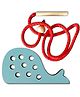 Mini Leaves Lacing Activity for Kids- Wooden Lacing Toys for Toddlers