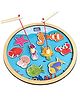 Mini Leaves Magnetic Wooden Round Fish Catching Tray - Educational Toys For 2 Year Old or Above - 10 Pieces