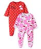 Babyhug Disney Cotton Knit Full Sleeves Sleepsuit With Winnie The Pooh Print Pack Of 2 - Multicolor