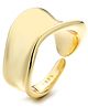 Yellow Chimes Rings for Women and Girls Fashion Golden Band Ring | Gold Plated Adjustable Finger Ring for Women | Birthday Gift For Girls & Women Anniversary Gift for Wife