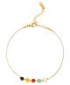 Yellow Chimes Anklets for Women Fashion Golden Anklets for Women | Gold Plated Smiley Face Anklets Payal for Women