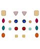 Yellow Chimes Shoe Charms for Girls and Boys | Shoe Accessories Stone Design | Shoe Decoration Charms| Shoe Charms for Clogs Unisex | Pack of 10 pairs