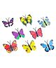 Yellow Chimes Shoelace Charms for Girls and Boys | Shoe Accessories Butterfly Design | Shoe Decoration Charms| Shoelace Charms for Unisex | Pack of 8 pieces | Shoelace Charms for Sneakers