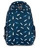 JUSTBAGS School Backpack with 3 Spacious Compartments and 2 Bottle Holders Cosmic Navy - 17 inches
