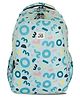 JUSTBAGS School Backpack with 3 Spacious Compartments and 2 Bottle Holders Light Blue - 17 inches