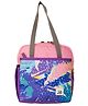 JUSTBAGS Insulated Lunch Bag with Bottle Holder Pink-Purple - 10 inches