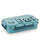 Attro Legacy Panda Print Insulated Lunch Box with Two Compartment Blue- 600 ml