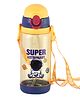 Attro Water Bottle with Hydration Tracker Super Astro Print Butter Yellow- 600 ml