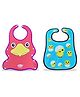 Chinmay Kids BPA Free Baby Apron Soft Waterproof Bib Silicone Bibs Easily Clean 6-36 Months (Pink, Blue)