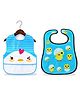 Chinmay Kids BPA Free Baby Apron Soft Waterproof Bib Silicone Bibs Easily Clean 6-36 Months (Blue, Blue)