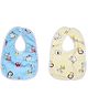 Chinmay Kids Bib for Infants Daily Use Super Soft Cotton Fast-Dry Printed Bibs Pack of 2  (Blue-Pink)