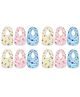 Chinmay Kids  Bib for Infants Daily Use Super Soft Cotton Fast-Dry Printed Bibs Pack Of 12 (Yellow-Pink-Blue)
