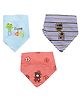 Chinmay Kids Reusable Baby Bibs Two Layered Cute Prints Edges Assorted Color Pack of 2 - Sky Blue-Blue-Pink