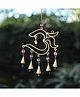 Duli Metal Wall Hanging Om Windchime with  Hanging Bells