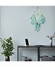 Duli Handmade Dream catcher Hanging with lights and Aqua Feathers for Home Decoration