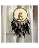 Duli Handmade Dreamcatcher Hanging with Printed Shivji and Black color Feathers for Home Decoration