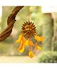 Duli Handmade Dreamcatcher Car Hanging with  Sun & Orange & Yellow color Feathers for Home Decoration