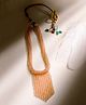 Viraasi Crystal Beaded Orange Necklace