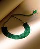 Viraasi Crystal Beaded Green Necklace