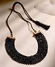 Viraasi Crystal Beaded Black Necklace