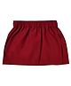 Snowflakes Cotton Solid Skorts  - Maroon