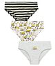 Charm n Cherish Pack Of 3 Striped & Vehicles Printed Briefs - Grey & White