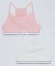 Charm n Cherish Pack Of 2 Sleeveless Solid Bras - Pink & Grey