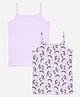 Charm n Cherish Pack Of 2 Sleeveless Solid & Unicorn Printed Camisoles - Pink