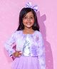 Lil' Drama Mattel Featuring Full Sleeves Barbie Patch Detailed Fur Shrug - Purple