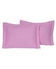 Trance Home Linen 100% Cotton Baby Pillow Covers Set of 2 - Lilac Purple