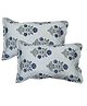Trance Home Linen 180TC Cotton Printed Pillow Covers -   Aangan Blue