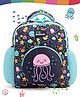 Intelliskills Trendy & Spacious Squishy Fishy School Bag with Comfortable Cushion Padding Blue - 14 Inches