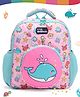 Intelliskills Whale School Bag with Comfortable Cushion Padding Trendy Spacious Lightweight Pink - 14 Inches