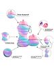 Ji and Ja 600ml Bpa Free Silicone Expand Water Bottle for School, Travel Collapsible Water Bottle, Portable Water Bottle For Sports, Gym For Kids & Adults ( MultiColor )