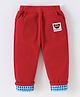 Kookie Kids Full Length Lounge Pant with Bear Patch - Red