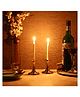 VOIDROP Set of 2 Mini Gold Candlesticks Holder. Decorative Taper Candlestick Holders,Candlesticks for Home Decor.