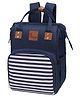 R for Rabbit Caramello Regal Baby Diaper Bag for Mother, Waterproof Kids Diaper Backpack for Mothers, Multifunctional Maternity Bag for Travel, Nursing Backpack for Moms (Blue Stripes)