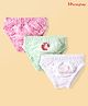 HoneyHap Disney Single Jersey Knit Panties with Disney Princess Graphics Pack of 3 - White Light Green & Pink