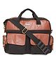 BAD HABIT Black and Brown Colourblocked Messenger Bag - Stylish and Functional